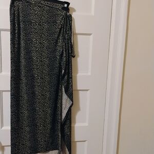 Leopard Print Maxi Skirt